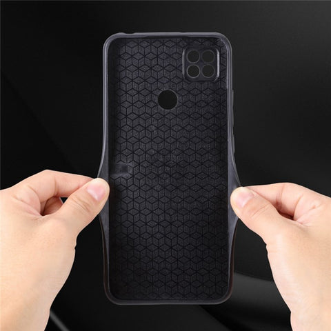 AZNS For Xiaomi Redmi 10A / Redmi 9C / Redmi 9C NFC PU Leather Coated TPU Case Anti-drop Imprinted Pattern Phone Cover