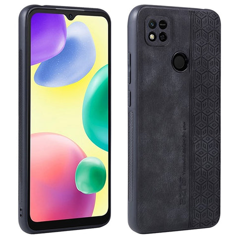 AZNS For Xiaomi Redmi 10A / Redmi 9C / Redmi 9C NFC PU Leather Coated TPU Case Anti-drop Imprinted Pattern Phone Cover