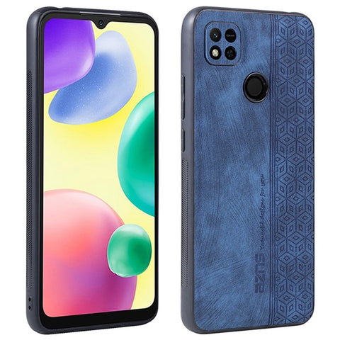 AZNS For Xiaomi Redmi 10A / Redmi 9C / Redmi 9C NFC PU Leather Coated TPU Case Anti-drop Imprinted Pattern Phone Cover