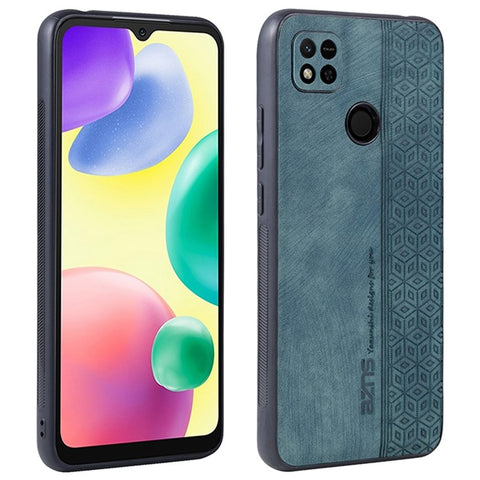 AZNS For Xiaomi Redmi 10A / Redmi 9C / Redmi 9C NFC PU Leather Coated TPU Case Anti-drop Imprinted Pattern Phone Cover