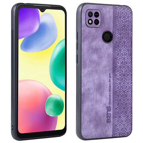 AZNS For Xiaomi Redmi 10A / Redmi 9C / Redmi 9C NFC PU Leather Coated TPU Case Anti-drop Imprinted Pattern Phone Cover