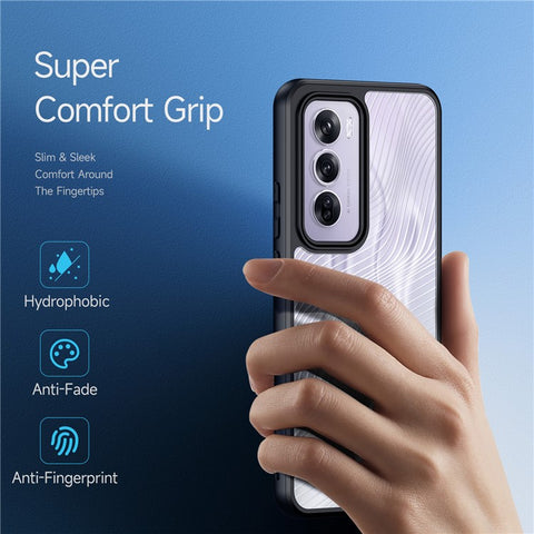 DUX DUCIS Aimo Series For Oppo Reno12 Pro 5G (Global) Case Shockproof Hybrid TPU+PC Phone Cover (REACH Certification)