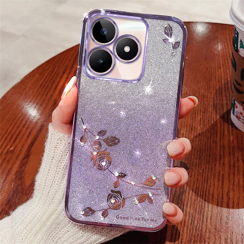 KADEM For Xiaomi Redmi 13 5G / 13 4G / Poco M6 4G Case Flowers Gradient TPU Phone Cover