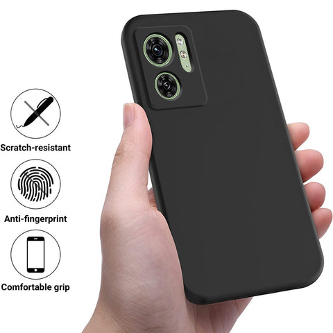 For Motorola Edge (2023) 5G Case Liquid Silicone Phone Cover with Hand Strap