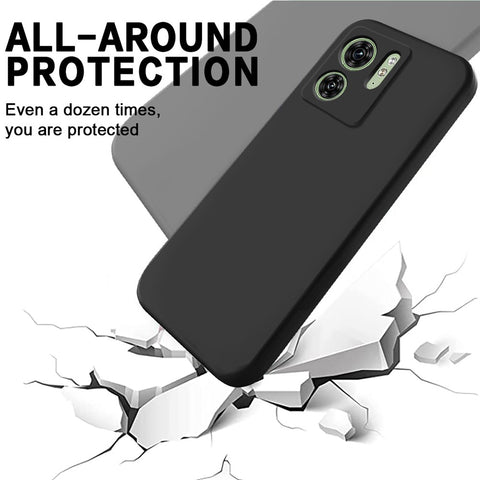For Motorola Edge (2023) 5G Case Liquid Silicone Phone Cover with Hand Strap