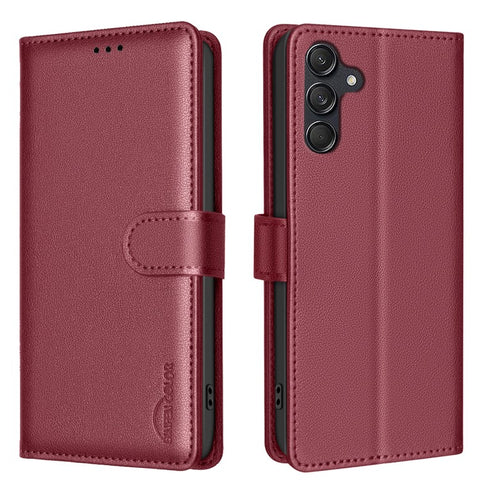 BINFEN COLOR BF32 For Samsung Galaxy M55 5G / C55 5G / F55 5G RFID Blocking PU Leather Phone Case Cover