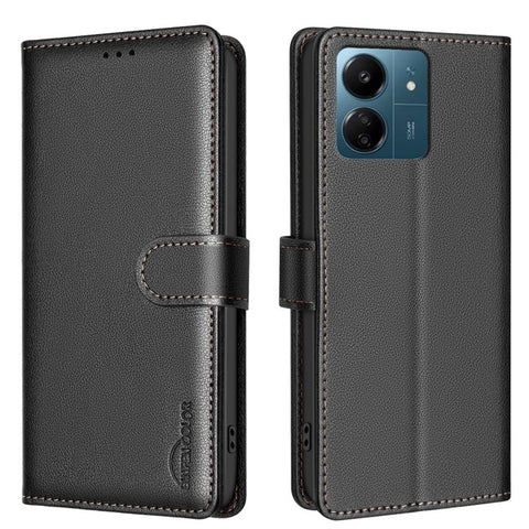 BINFEN COLOR BF32 For Xiaomi Redmi 13C 4G  /  5G  /  13R 5G  /  Poco M6 5G  /  Poco C65 4G Case Leather Phone Cover