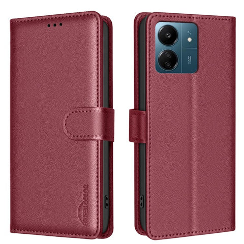 BINFEN COLOR BF32 For Xiaomi Redmi 13C 4G  /  5G  /  13R 5G  /  Poco M6 5G  /  Poco C65 4G Case Leather Phone Cover
