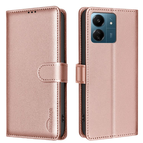 BINFEN COLOR BF32 For Xiaomi Redmi 13C 4G  /  5G  /  13R 5G  /  Poco M6 5G  /  Poco C65 4G Case Leather Phone Cover