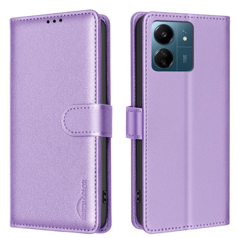 BINFEN COLOR BF32 For Xiaomi Redmi 13C 4G  /  5G  /  13R 5G  /  Poco M6 5G  /  Poco C65 4G Case Leather Phone Cover