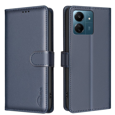 BINFEN COLOR BF32 For Xiaomi Redmi 13C 4G  /  5G  /  13R 5G  /  Poco M6 5G  /  Poco C65 4G Case Leather Phone Cover
