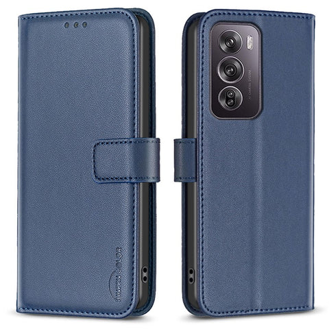 BINFEN COLOR BF17 For Oppo Reno12 Pro 5G (Global) Case Magnetic Closure PU Leather Phone Cover