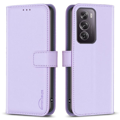 BINFEN COLOR BF17 For Oppo Reno12 Pro 5G (Global) Case Magnetic Closure PU Leather Phone Cover