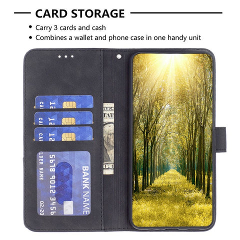 BINFEN COLOR For Oppo Reno12 Pro 5G (Global) Phone Cases Wallet Stand Geometry Imprint Leather Cover