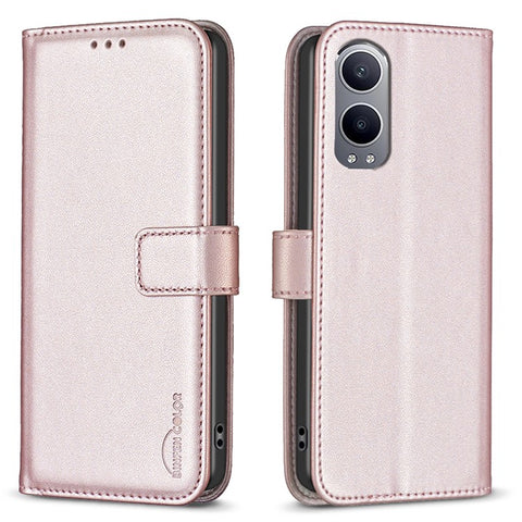 BINFEN COLOR BF17 For OnePlus Nord CE4 Lite 5G / Oppo K12x 5G (China) PU Leather Case Wallet Flip Phone Stand Cover