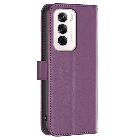 BINFEN COLOR BF17 For Oppo Reno12 5G (Global) Case Wallet Phone Leather Cover