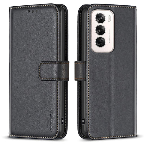BINFEN COLOR BF17 For Oppo Reno12 5G (Global) Case Wallet Phone Leather Cover