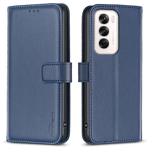 BINFEN COLOR BF17 For Oppo Reno12 5G (Global) Case Wallet Phone Leather Cover