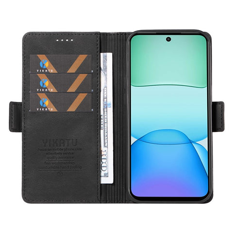 YIKATU YK-005 For Xiaomi Redmi 13 5G / 13 4G Case Stand Wallet Phone Leather Cover