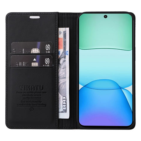 YIKATU YK-001 For Xiaomi Redmi 13 5G / 13 4G Case Leather Phone Cover Magnetic Closure
