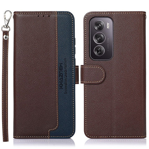 KHAZNEH For Oppo Reno12 Pro 5G (Global) Wallet Case RFID Blocking Leather Phone Cover