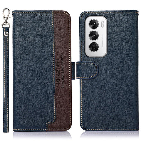 KHAZNEH For Oppo Reno12 5G (Global) Case RFID Blocking Leather Phone Cover with Wallet
