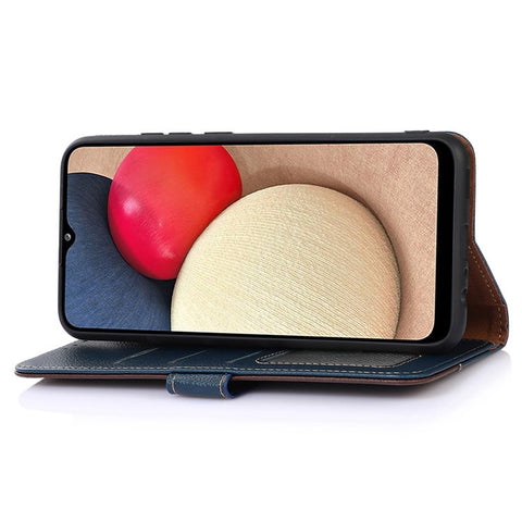 KHAZNEH For Oppo Reno12 5G (Global) Case RFID Blocking Leather Phone Cover with Wallet