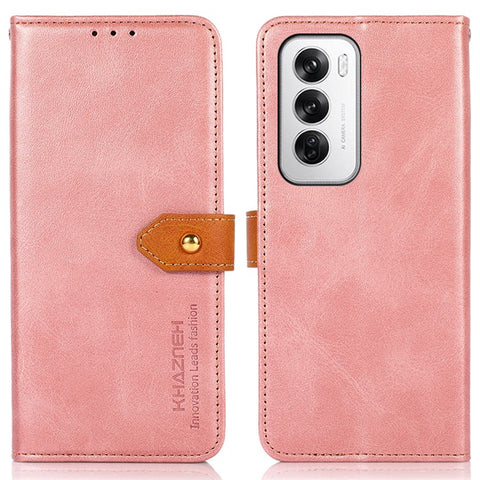 KHAZNEH For Oppo Reno12 5G (Global) Stand Case PU Leather Wallet Phone Cover