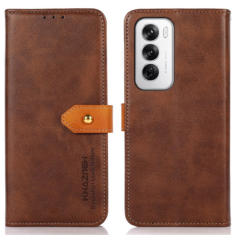 KHAZNEH For Oppo Reno12 5G (Global) Stand Case PU Leather Wallet Phone Cover
