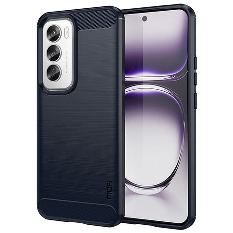 MOFI JK TPU Series-1 For Oppo Reno12 5G (Global) Case Carbon Fiber Texture TPU Soft Phone Cover