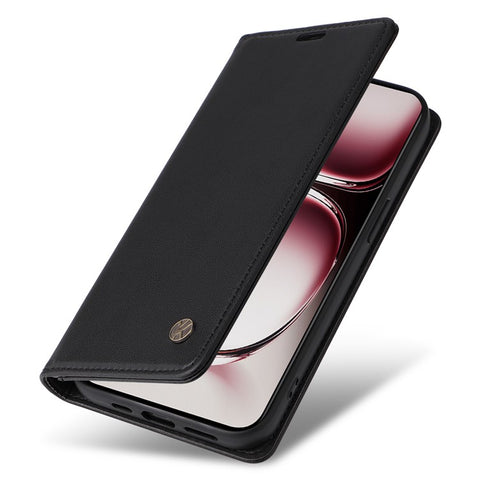 YIKATU YK-001 For Oppo Reno12 5G (Global) Case Wallet Leather Phone Cover Folio Strong Magnetic Closure