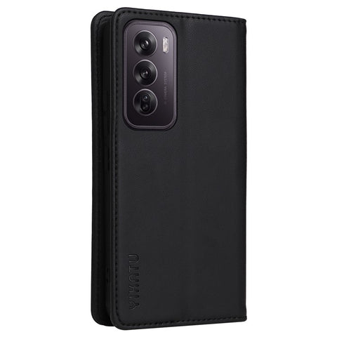 YIKATU YK-001 For Oppo Reno12 5G (Global) Case Wallet Leather Phone Cover Folio Strong Magnetic Closure
