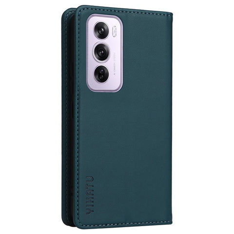 YIKATU YK-001 For Oppo Reno12 Pro 5G (China) / (Global) Case Leather Magnetic Auto-absorbed Phone Cover