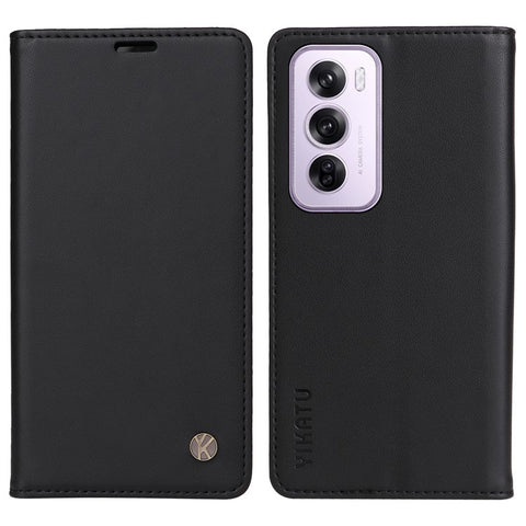 YIKATU YK-001 For Oppo Reno12 Pro 5G (China) / (Global) Case Leather Magnetic Auto-absorbed Phone Cover
