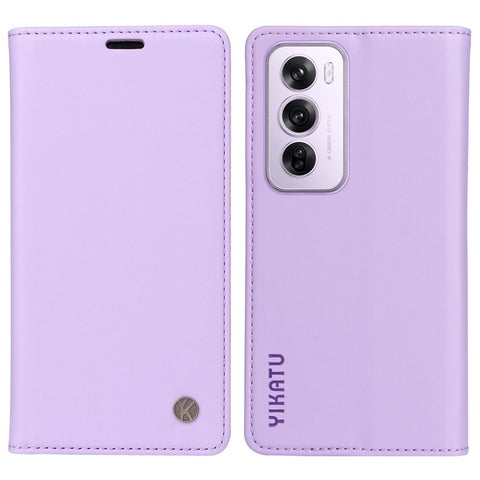 YIKATU YK-001 For Oppo Reno12 Pro 5G (China) / (Global) Case Leather Magnetic Auto-absorbed Phone Cover