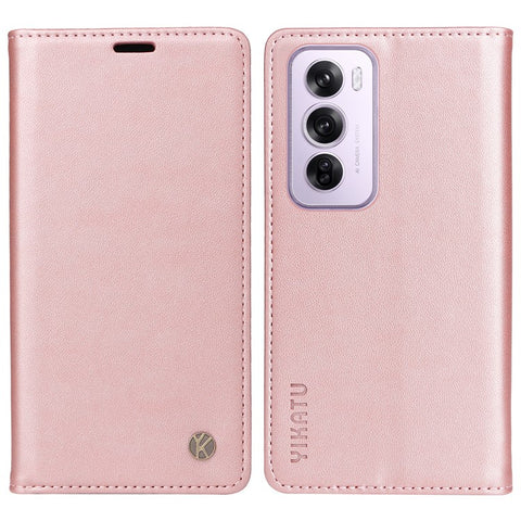 YIKATU YK-001 For Oppo Reno12 Pro 5G (China) / (Global) Case Leather Magnetic Auto-absorbed Phone Cover
