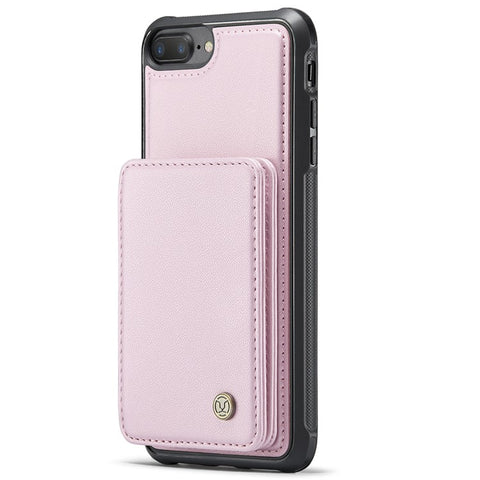 JEEHOOD J05 For iPhone 6 Plus / 7 Plus / 8 Plus / 6s Plus 5.5-inch Case Leather Mobile Cover with Detachable Magnetic Card Bag