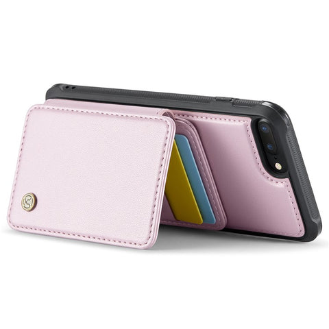 JEEHOOD J05 For iPhone 6 Plus / 7 Plus / 8 Plus / 6s Plus 5.5-inch Case Leather Mobile Cover with Detachable Magnetic Card Bag