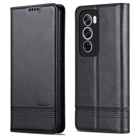 AZNS For Oppo Reno12 Pro 5G (Global) Case Cowhide Texture PU Leather Phone Shell