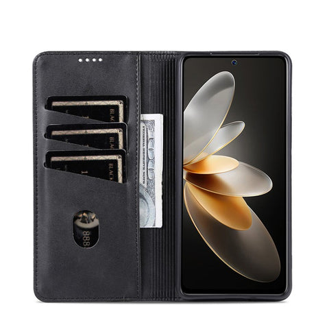 AZNS For Oppo Reno12 Pro 5G (Global) Case Cowhide Texture PU Leather Phone Shell