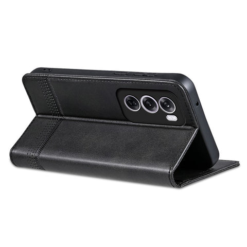 AZNS For Oppo Reno12 Pro 5G (Global) Case Cowhide Texture PU Leather Phone Shell