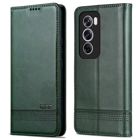 AZNS For Oppo Reno12 Pro 5G (Global) Case Cowhide Texture PU Leather Phone Shell