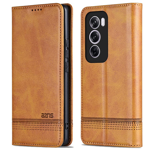 AZNS For Oppo Reno12 Pro 5G (Global) Case Cowhide Texture PU Leather Phone Shell