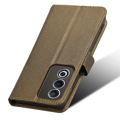 For Oppo A80 5G / A3 Pro (Global) 5G / K12x 5G (India) / A3x 5G (China) Case PU Leather Diamond Texture Protective Phone Cover