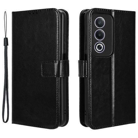 For Oppo A80 5G / A3 Pro (Global) 5G / K12x 5G (India) / A3x 5G (China) Leather Phone Case Wallet Crazy Horse Texture