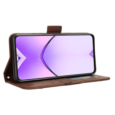 For Oppo A80 5G / A3 Pro (Global) 5G / K12x 5G (India) / A3x 5G (China) Case Multiple Card Slots Leather Stand Phone Cover