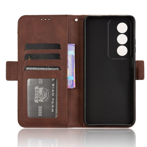 For Oppo A80 5G / A3 Pro (Global) 5G / K12x 5G (India) / A3x 5G (China) Case Multiple Card Slots Leather Stand Phone Cover