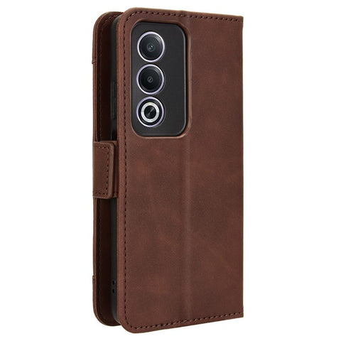 For Oppo A80 5G / A3 Pro (Global) 5G / K12x 5G (India) / A3x 5G (China) Case Multiple Card Slots Leather Stand Phone Cover