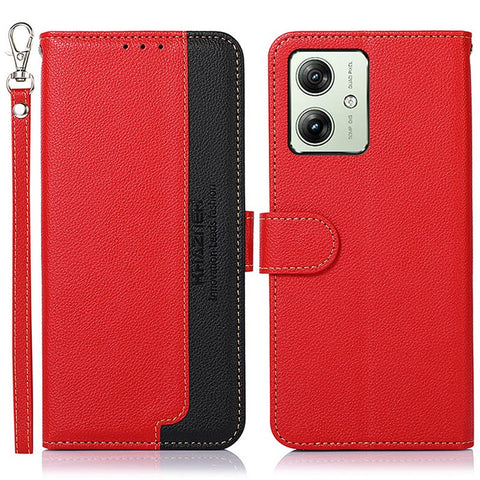KHAZNEH For Motorola Moto G64 5G Wallet Case RFID Blocking Leather Phone Cover