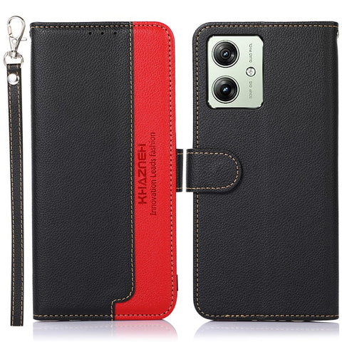 KHAZNEH For Motorola Moto G64 5G Wallet Case RFID Blocking Leather Phone Cover